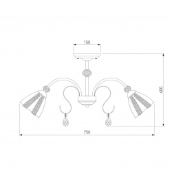 Потолочная люстра Eurosvet Floranse 30155/8 белый