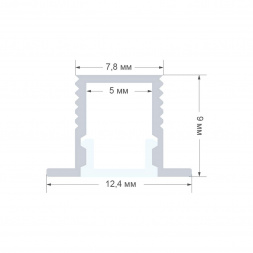 Профиль встраиваемый Apeyron 08-39