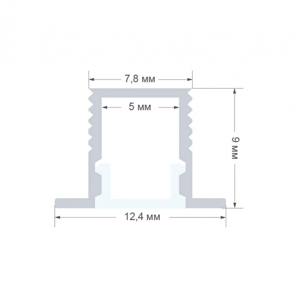 Профиль встраиваемый Apeyron 08-39