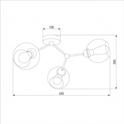 Потолочная люстра TK Lighting 4372 Fairy
