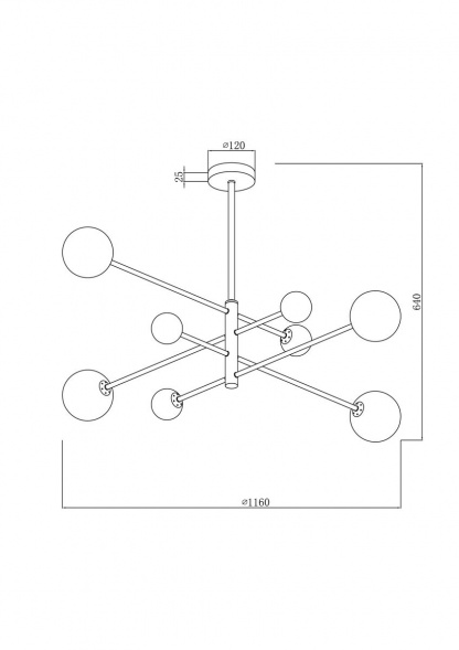 Подвесная люстра Freya Sphirity FR5376CL-08B