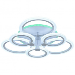 Потолочная светодиодная люстра Profit Light 8076/3+3 WHT