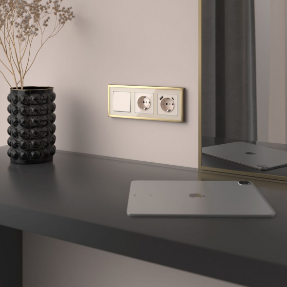 Клавиша для выключателя перекрестного Werkel айвори акрил W1119043 4690389197208