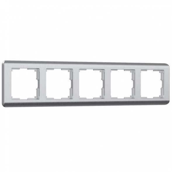 Рамка на 5 постов Werkel Stream серебряный W0052106 4690389172755