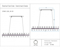Люстра Kink Light Мару 07695-120L,36-29