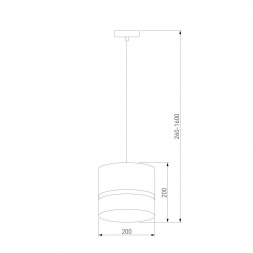 Подвесной светильник TK Lighting 6544 Paglia Black