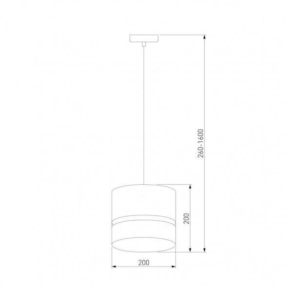 Подвесной светильник TK Lighting 6544 Paglia Black