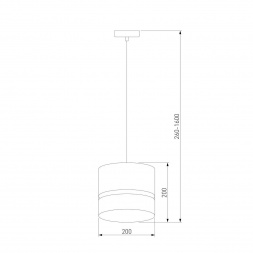 Подвесной светильник TK Lighting 6544 Paglia Black