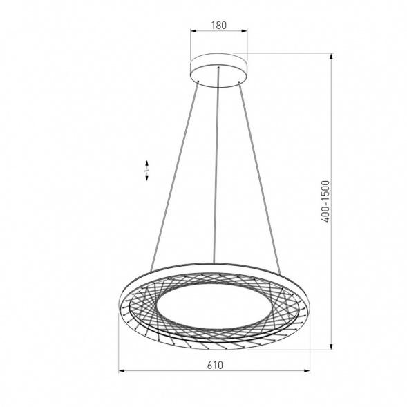 Подвесной светодиодный светильник Eurosvet Parafe 40024/1 LED серый