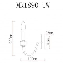 Бра MyFar Lena MR1890-1W