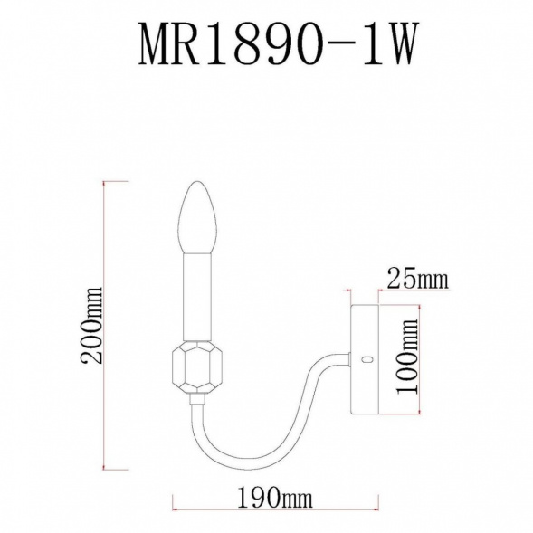 Бра MyFar Lena MR1890-1W