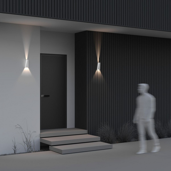 Уличный настенный светодиодный светильник Maytoni Times Square O580WL-L6W