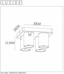 Спот Lucide Nigel 09929/20/30