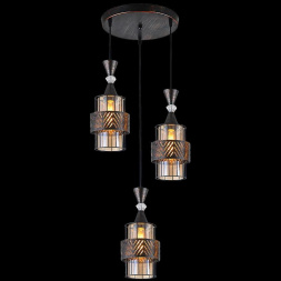 Потолочный светильник Reluce 03116-0.9-03 BK+PATINA GOLD