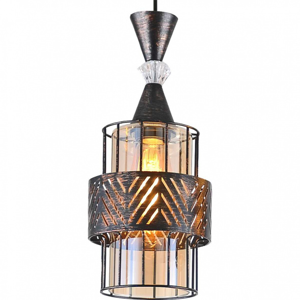 Потолочный светильник Reluce 03116-0.9-03 BK+PATINA GOLD