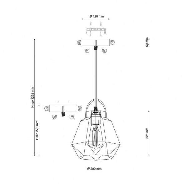 Подвесной светильник Lucia Tucci Narni 1941.1 White