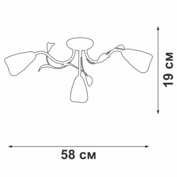 Потолочная люстра Vitaluce V3872-0/3PL