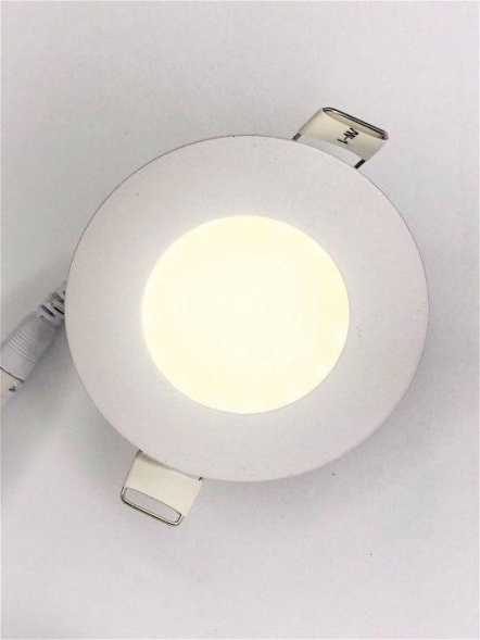 Встраиваемый светодиодный светильник Elvan VLS-102R-3W-WH-Wh