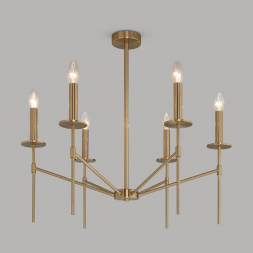 Подвесная люстра Eurosvet Anders 60142/6 латунь