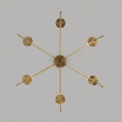 Подвесная люстра Eurosvet Anders 60142/6 латунь