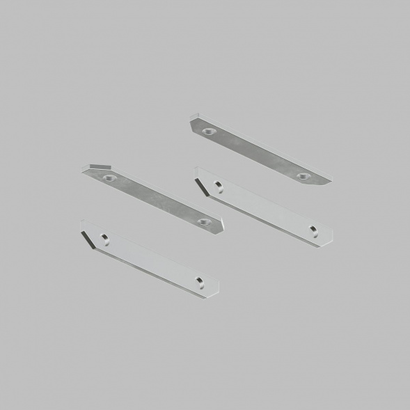 Комплект прямых соединителей для закладного профиля TR3040-AL Denkirs Smart One (4 шт.) TR3043-AL