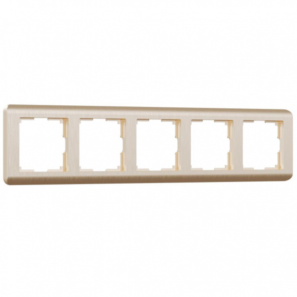 Рамка на 5 постов Werkel Stream шампань W0052111 4690389162527