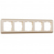 Рамка на 5 постов Werkel Stream шампань W0052111 4690389162527