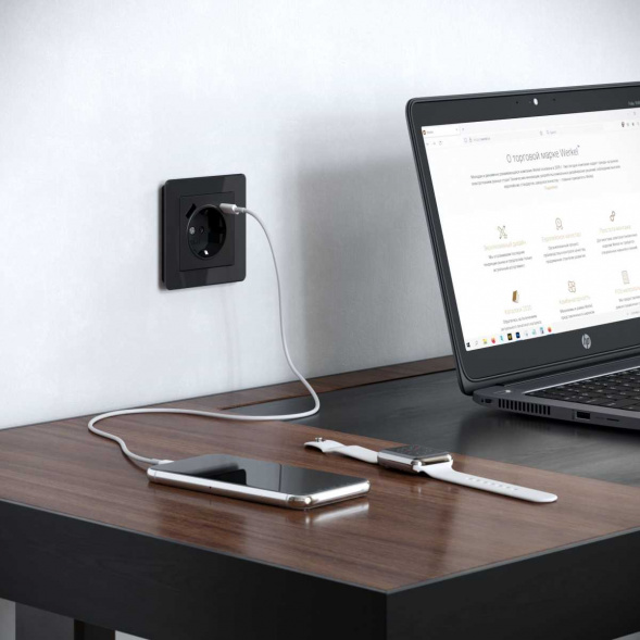 Рамка Werkel Acrylic на 1 пост черный W0012708 4690389184826