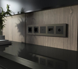 Рамка Werkel Slab на 5 постов бронза/софт W0052963 4690389207945