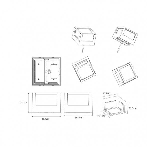 Уличный светодиодный светильник Arte Lamp Ulysses A6406PF-1BK