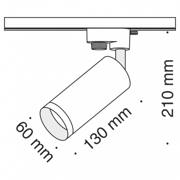 Трековый светильник Maytoni Track TR004-1-GU10-B