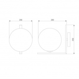 Бра Eurosvet Shape 70131/1 латунь