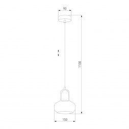 Подвесной светильник TK Lighting 2320 Vichy Black