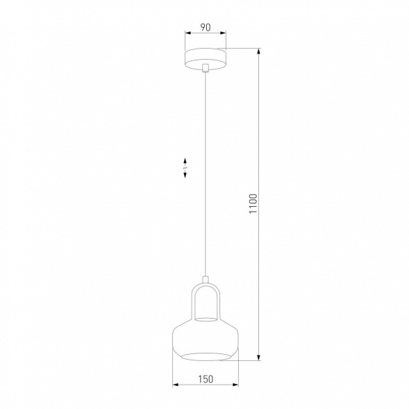 Подвесной светильник TK Lighting 2320 Vichy Black