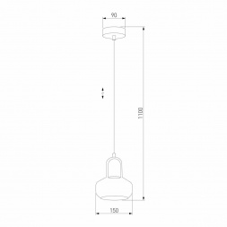 Подвесной светильник TK Lighting 2320 Vichy Black