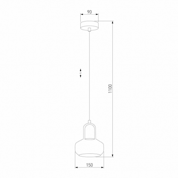Подвесной светильник TK Lighting 2320 Vichy Black