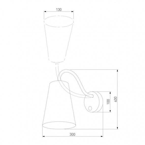 Бра TK Lighting 2445 Wire White
