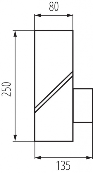 Садовый настенный светильник Kanlux LAVEN EL 25 GR 36548