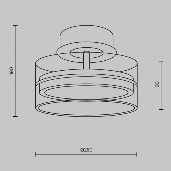 Потолочный светодиодный светильник Maytoni Dress code MOD348CL-L18BBS3K