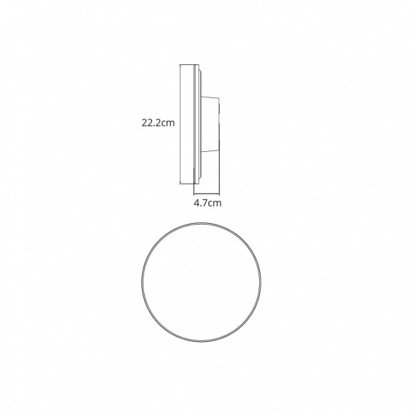 Уличный настенный светодиодный светильник Arte Lamp Nimbo A3415AL-1BK