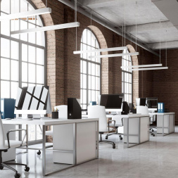 Профиль подвесной с рассеивателем серебро 2м. Apeyron 08-25