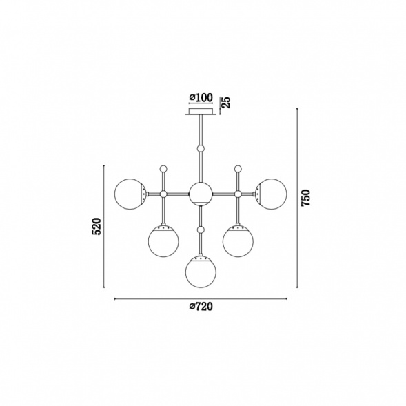 Подвесная люстра Vele Luce Modena VL5014P10