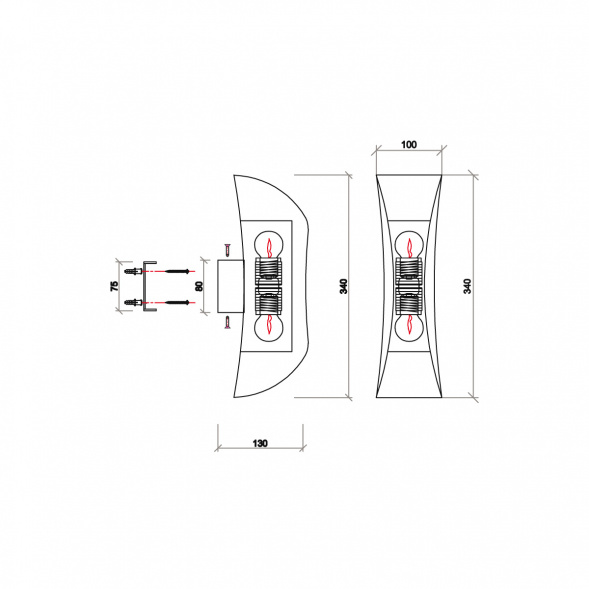 Бра Vele Luce Hellion VL5703W02