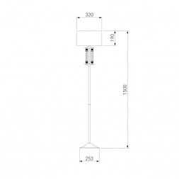 Торшер Eurosvet 01046/1 сатин-никель