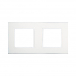 Рамка LK Studio 2-постовая из натурального анодированного алюминия LK45 854223-1