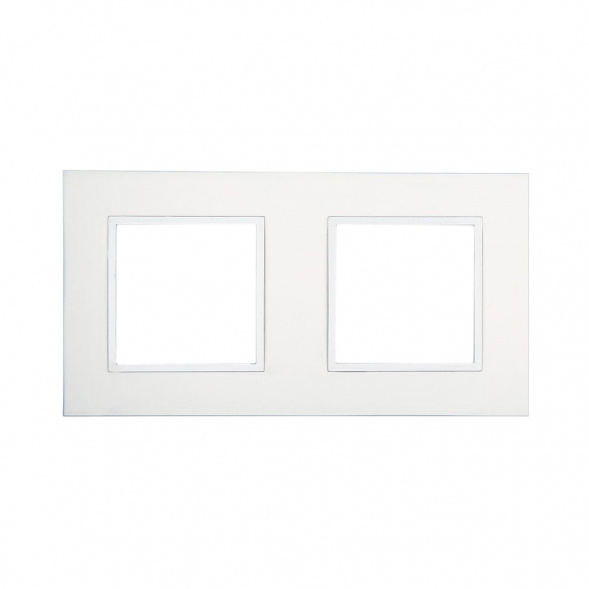 Рамка LK Studio 2-постовая из натурального анодированного алюминия LK45 854223-1