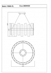 Подвесной светодиодный светильник Moderli Lima V9000-PL