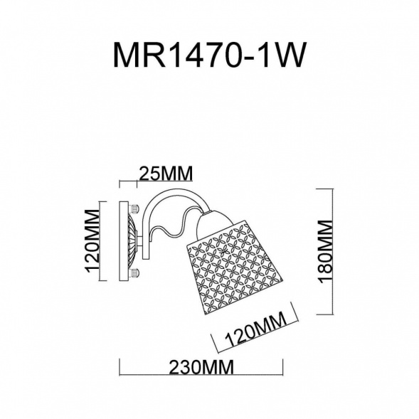 Бра MyFar Luiza MR1470-1W