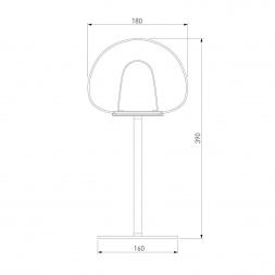 Настольная лампа Eurosvet Twice 90326/1 черный