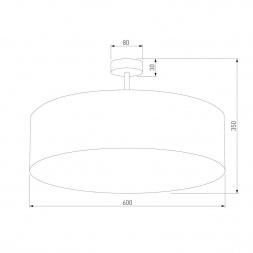 Потолочный светильник TK Lighting 6248 Rondo Linen